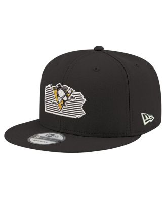 New Era - Men's Black Pittsburgh Penguins State Pride 9FIFTY Snapback Hat