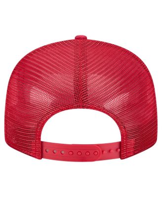 Men's Red Philadelphia Phillies Split Panel 9FIFTY Trucker Snapback Hat