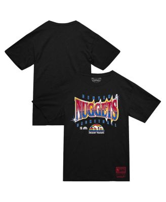 Mitchell & Ness - Men's Black Denver Nuggets Worldwide Collection Glow Up T-Shirt