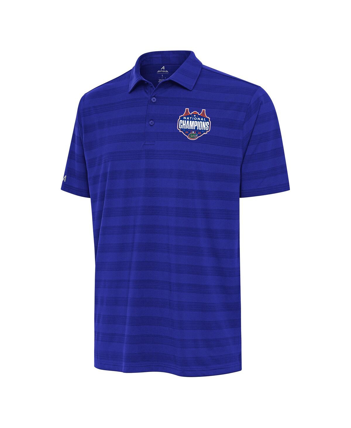 Men's Royal Florida Gators 2025 Ncaa Men's Basketball National Champions Tunnel Polo Shirt - Royal