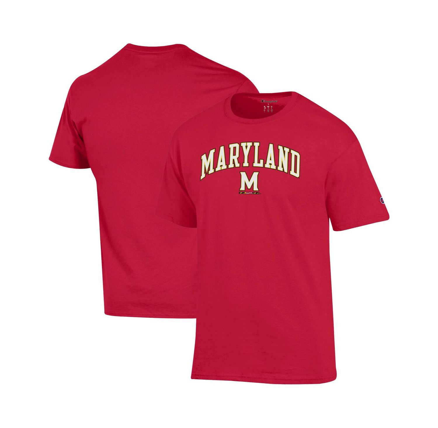 Men's Red Maryland Terrapins Arch Over Logo T-Shirt