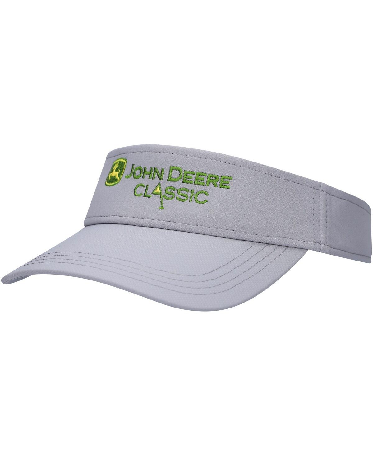 Men's and Women's Gray John Deere Classic Cirrus Adjustable Visor - Gray