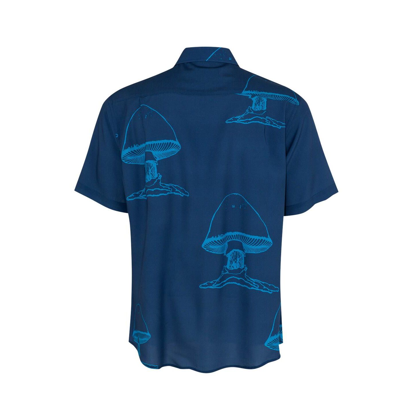 Мужская рубашка Section 119 Blue The Allman Brothers Band Large Mushroom Button-Down — фото 3