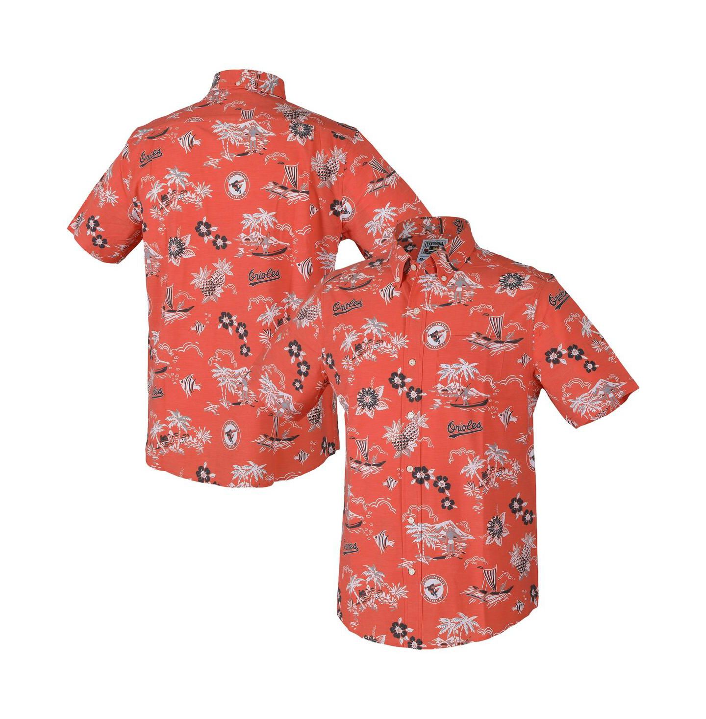 Мужская рубашка Reyn Spooner Orange Baltimore Orioles Kekai Button-Down — фото 1