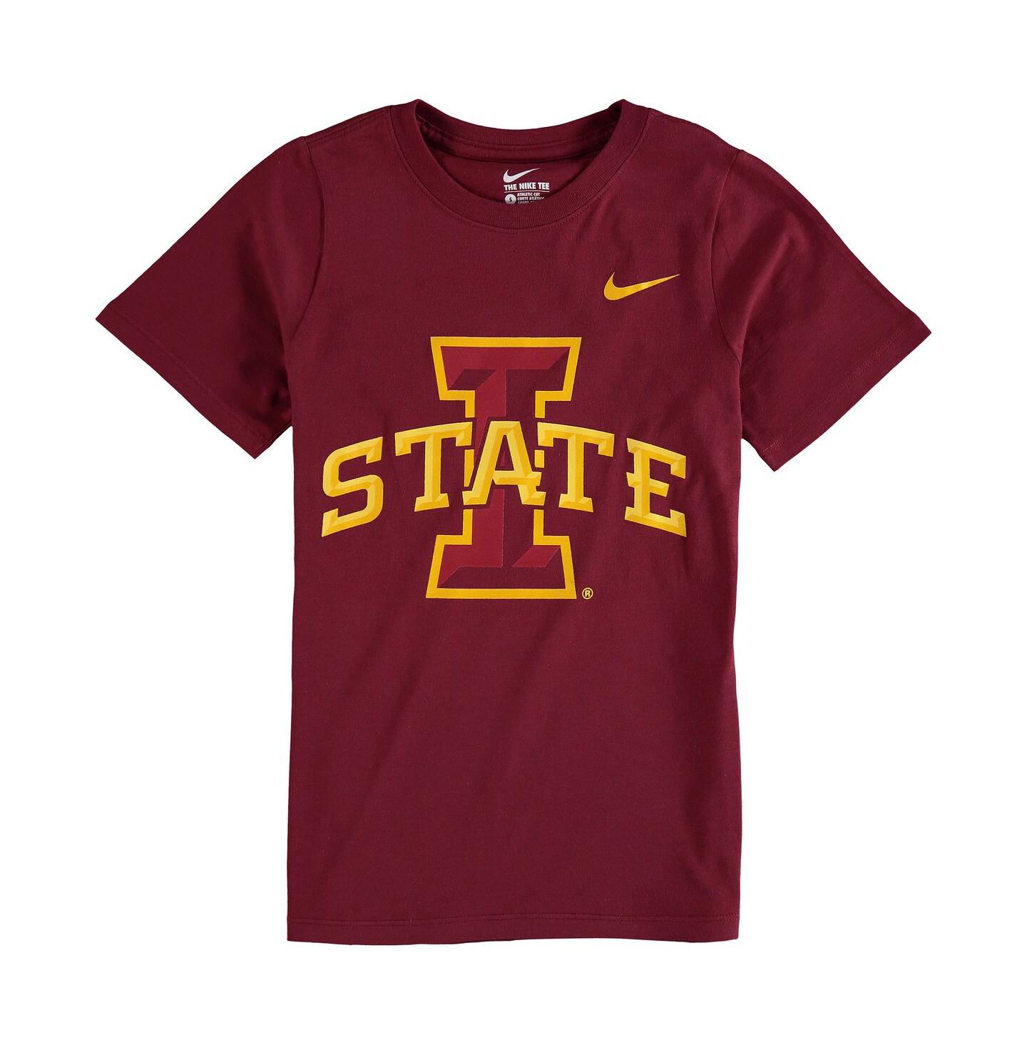 Детская футболка Nike Cardinal Iowa State Cyclones Cotton Logo — фото 1