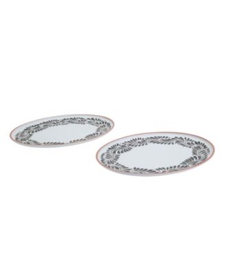 Melamine Oval Platters, Set of 2