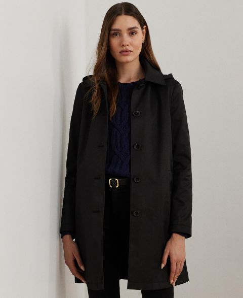 Женские куртки Lauren Ralph Lauren Women's Hooded A-Line Raincoat