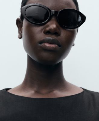 Women's Short Pleated Linen-Blend Dress