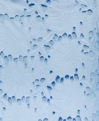 MANGO Women's English Embroidered Strapless Dress