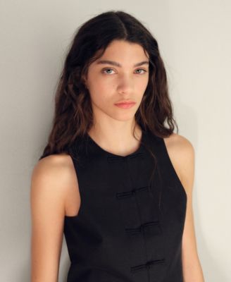 Women's Linen-Blend Suit Vest