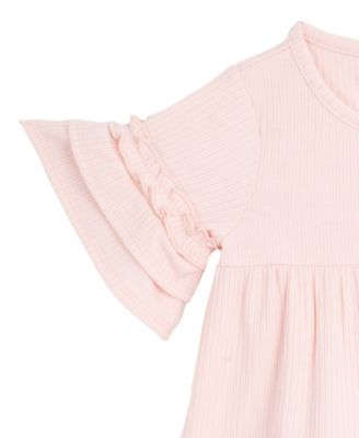 Baby Girls 3-Piece Ruffle Top, Leopard Flare Pants and Headband Set