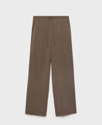 MANGO - Women's Bow Straight Trousers