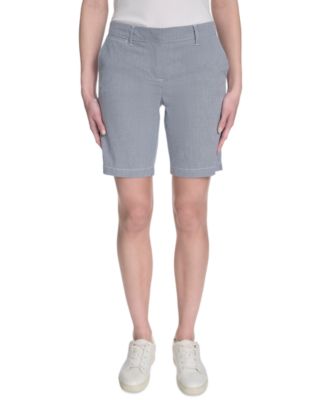 Nautica Jeans - Women's Striped Riviera Mid-Rise Shorts