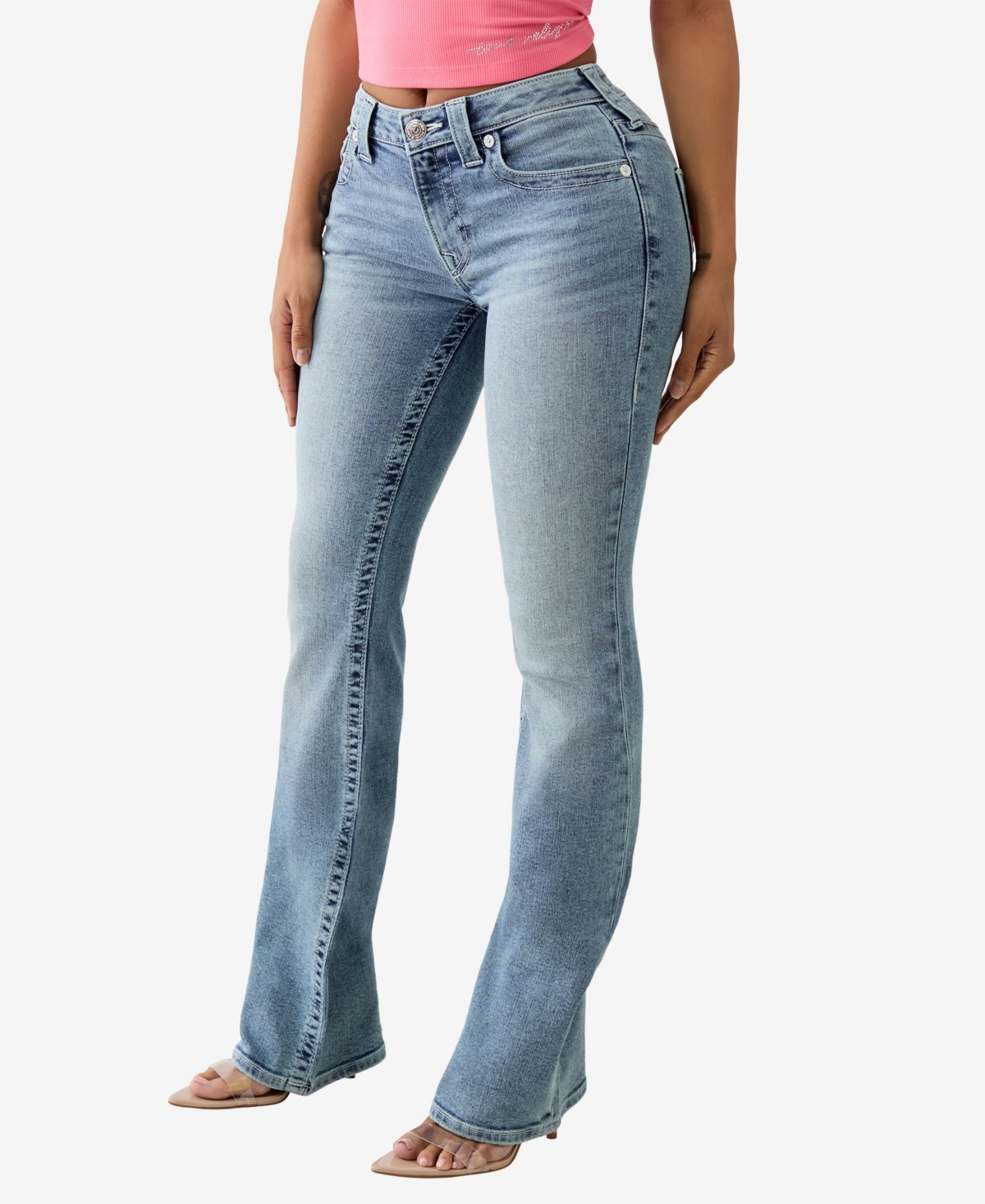 TRUE RELIGION WOMEN'S BECCA I LOVE TRUE BOOTCUT JEANS 