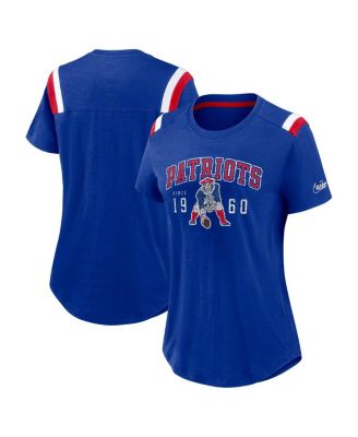 Nike - Women's&nbsp;Heather Royal New England Patriots Historic Slub Fashion T-Shirt