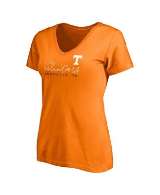 Women's Tennessee Orange Tennessee Volunteers Block Party V-Neck T-Shirt