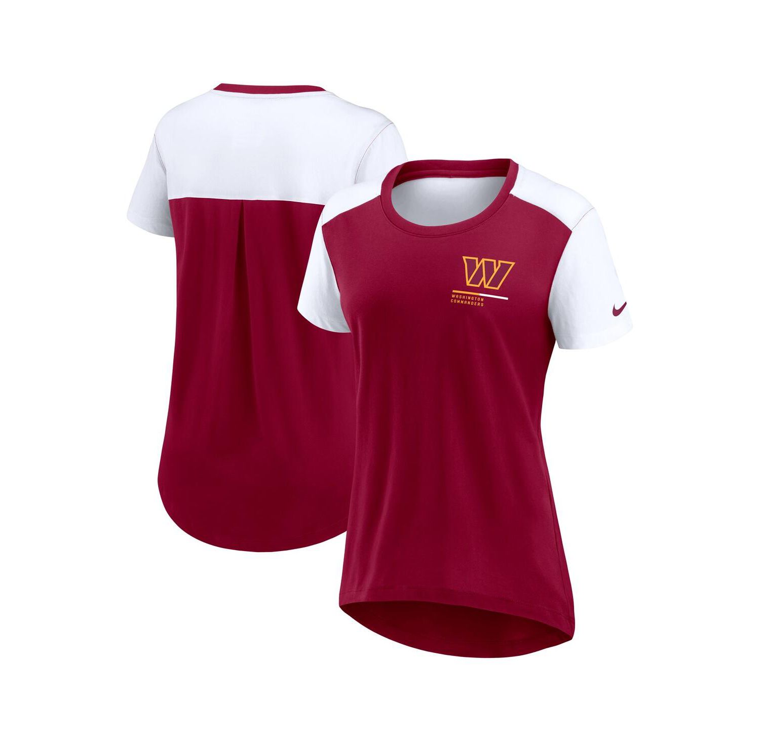 Women's Burgundy Washington Commanders Performance Fashion T-Shirt