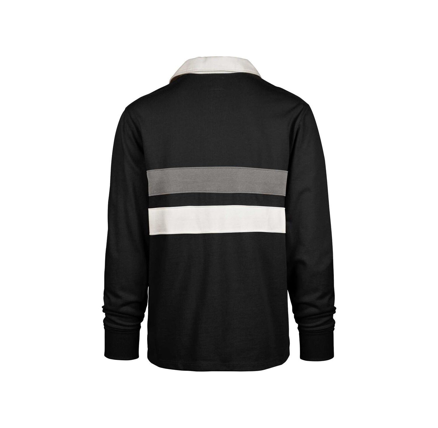 Men's Black Texas A&M Aggies Clubhouse Knox Thames Long Sleeve Rugby Polo Shirt