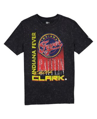 Men's Caitlin Clark Black Indiana Fever Full Court Press Mineral Wash Player T-Shirt