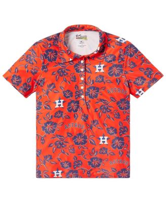Reyn Spooner - Women's&nbsp;Orange Houston Astros Pua Performance Polo Shirt