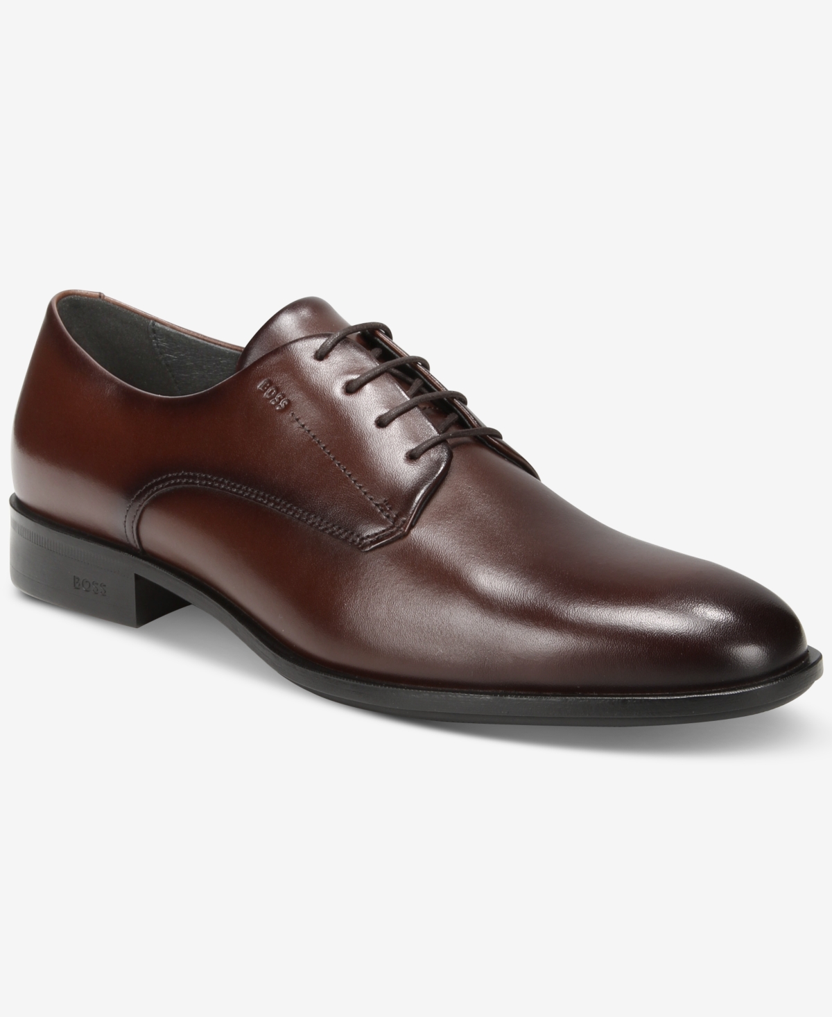 Boss by Hugo Boss Men's Colby Lace-Up Derby Dress Shoes - Dark Brown