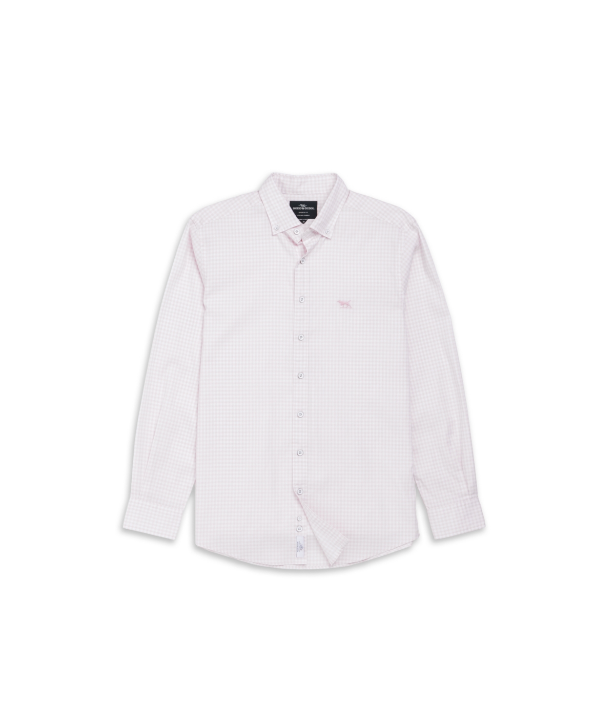 Rodd & Gunn Gunn Check Oxford Sports Fit Shirt In Pink