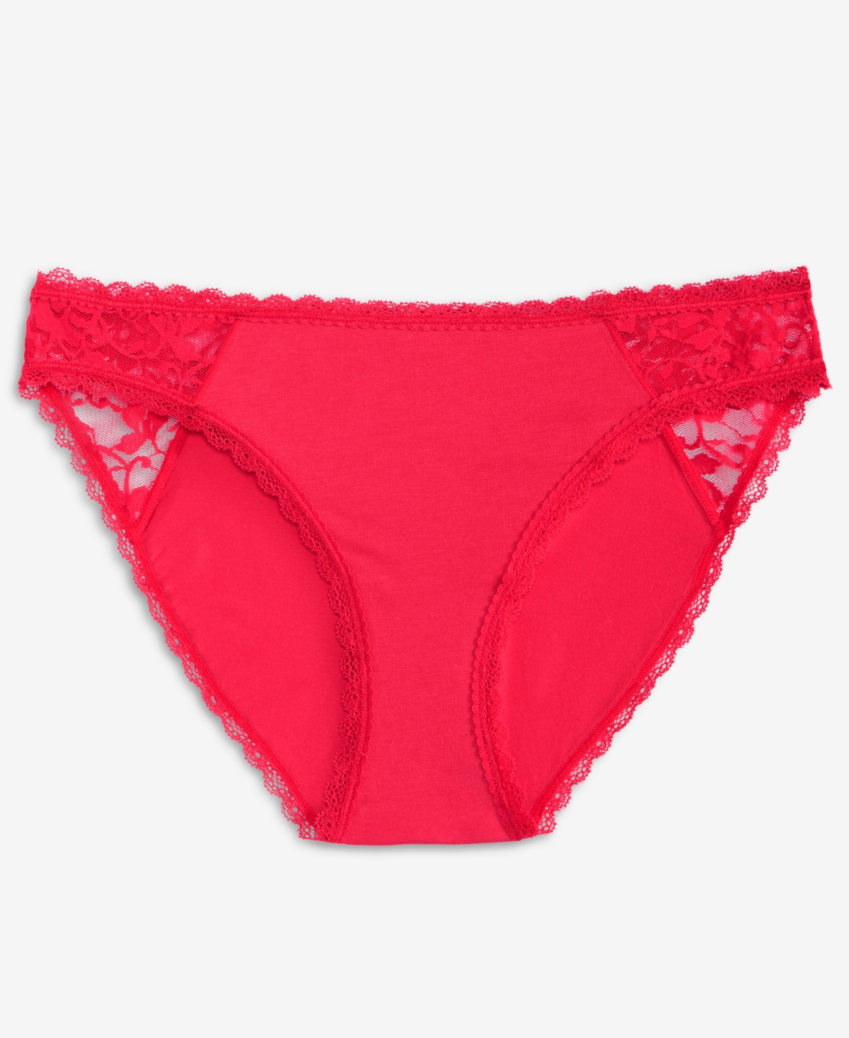 State Of Day Women's Lace Bikini Underwear, Exclusively At Macy's In Red