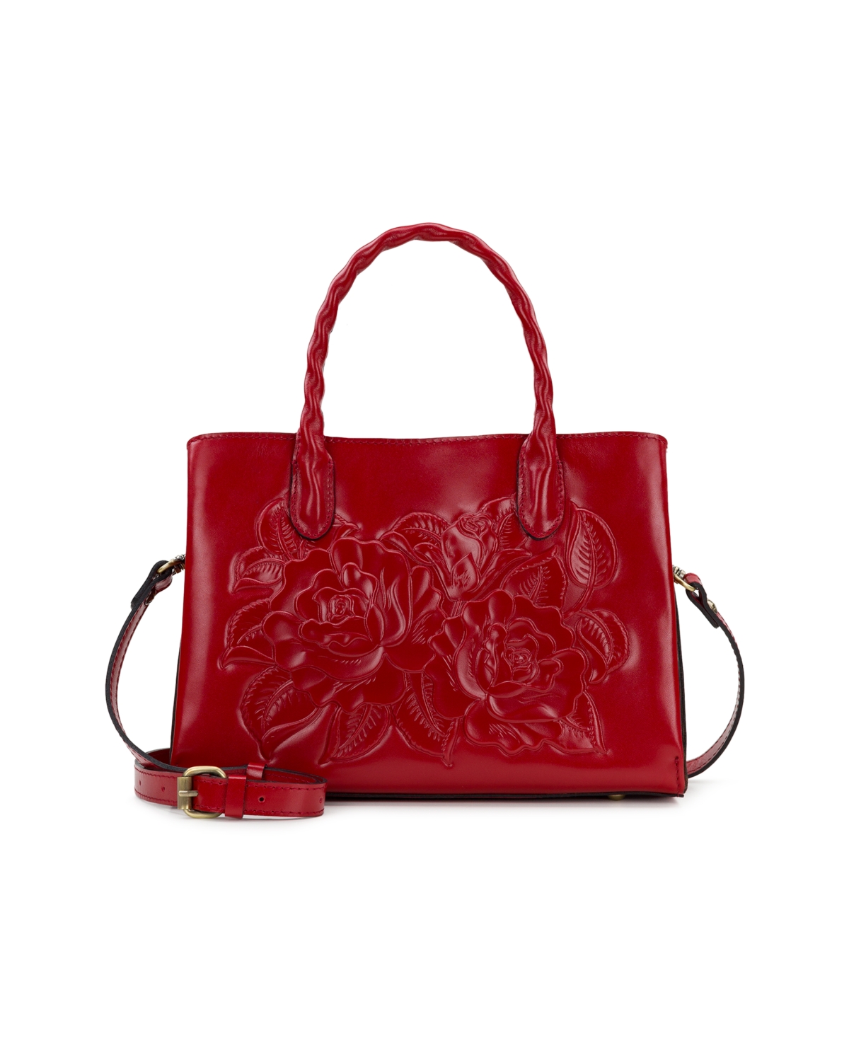 Genovese Medium Leather Top Handle Bag - Rosewood