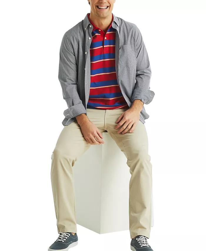 Men's Straight-Fit Stretch 5 Pocket Pants - thumbnail 3