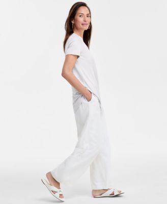 Women's Scoop-Neck Short Sleeve Top, Created for Macy's