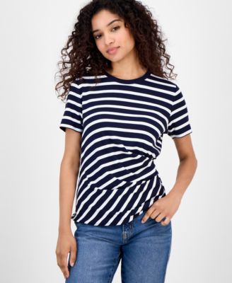 Women's Striped Twisted Top
