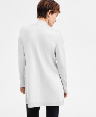 Women's Button-Sleeve Flyaway Cardigan Sweater