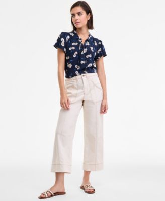Tommy Hilfiger - Women's High Rise Wide-Leg Jeans