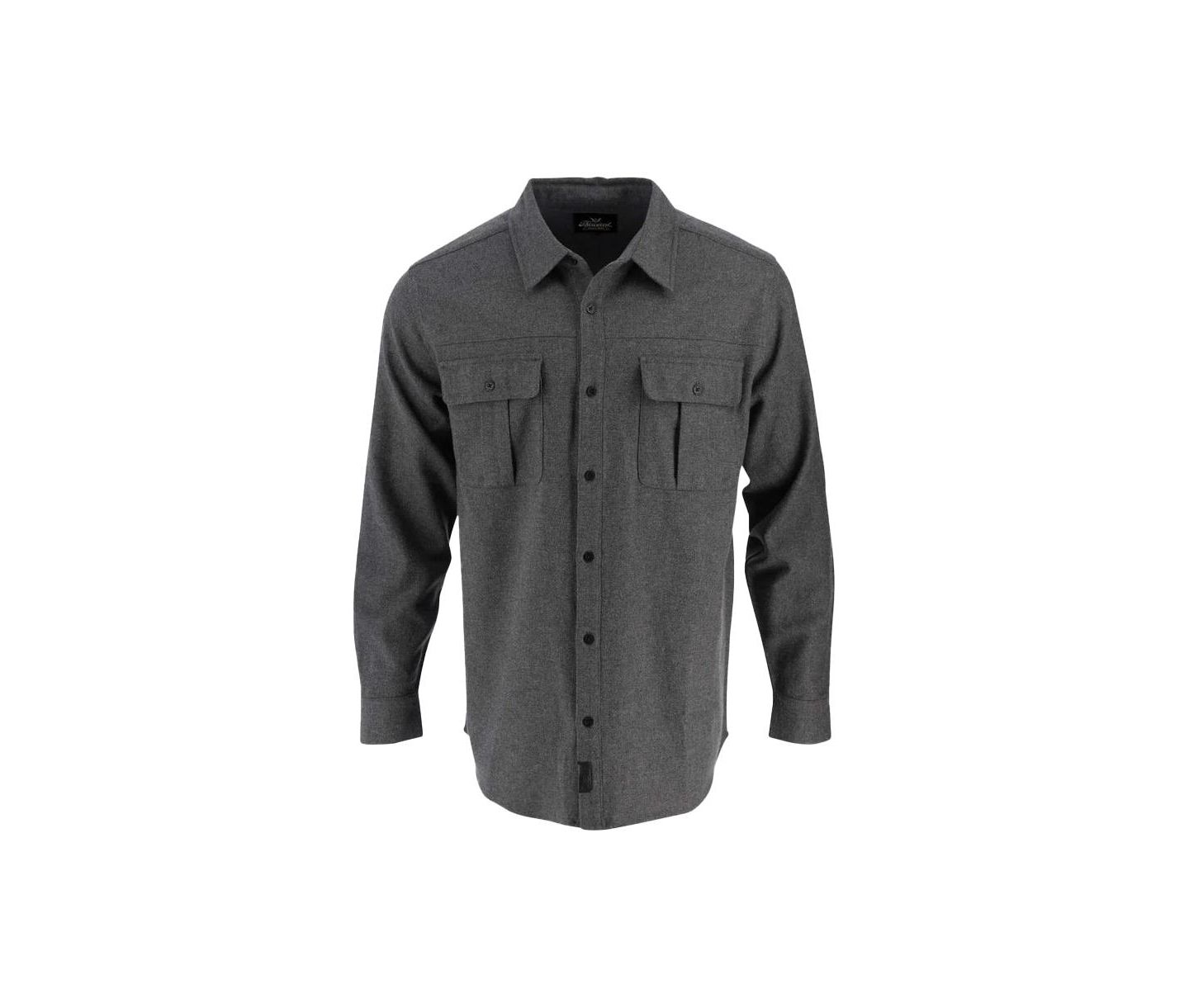 Мужская рубашка Thorogood Big & Tall Heavyweight Brushed Button Up, цвет: Угольный меланжевый — фото 1