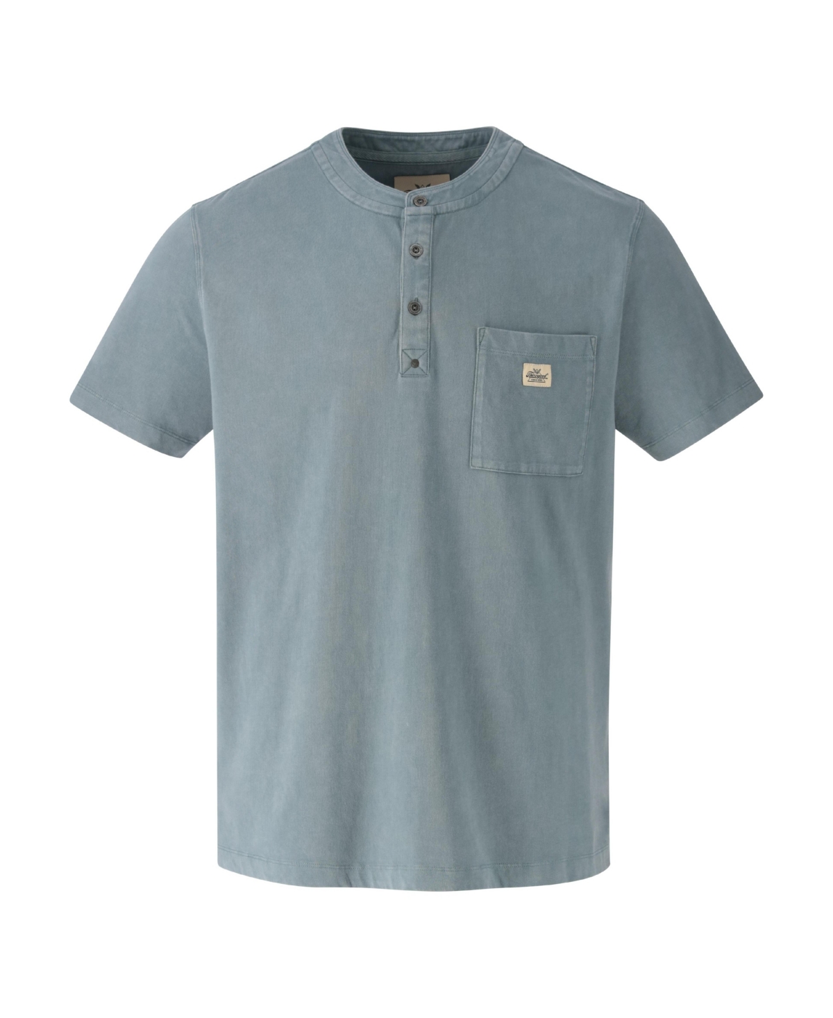 Men's Vintage Wash Short Sleeve Pocket Henley - Tea leaf