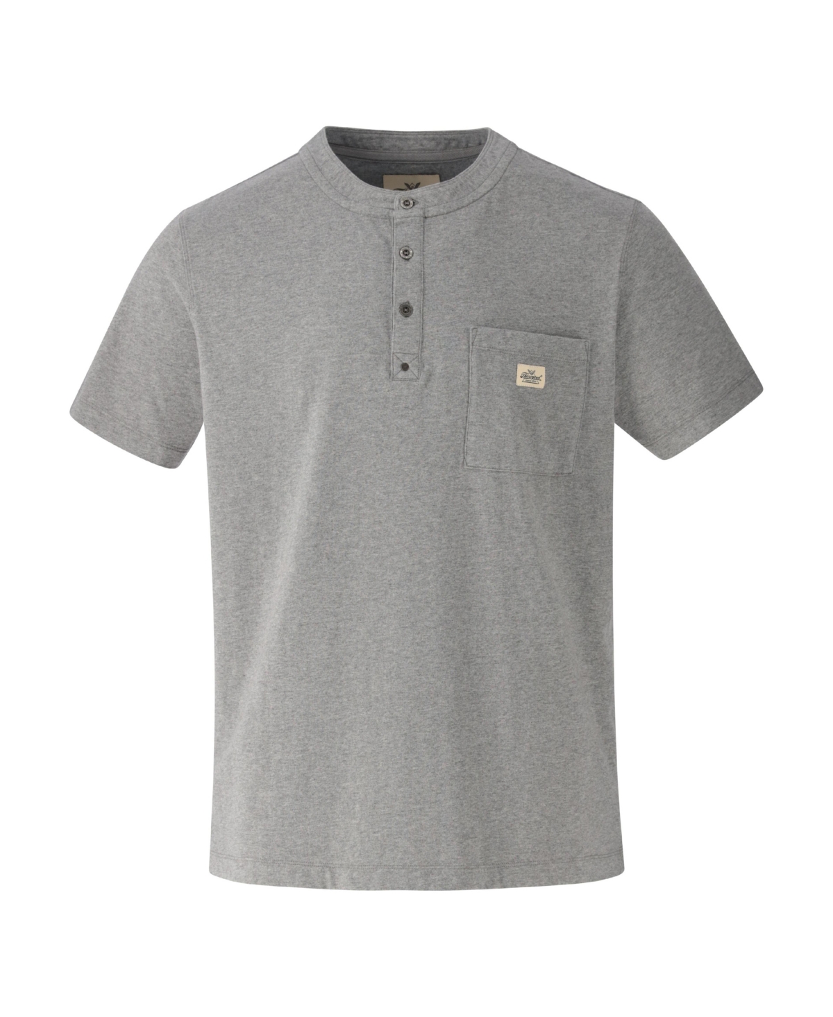 Men's Vintage Wash Short Sleeve Pocket Henley - Tea leaf