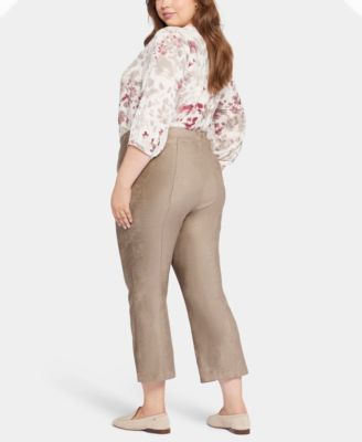 Plus Size Slim Bootcut Pull-On Pants