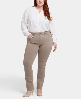 Plus Size Marilyn Straight Pull On Jeans