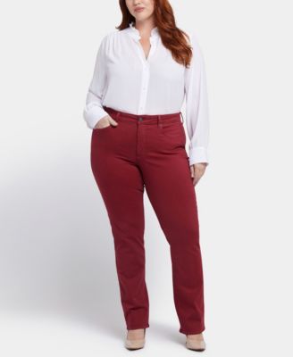 Plus Size Marilyn Straight Pull On Jeans
