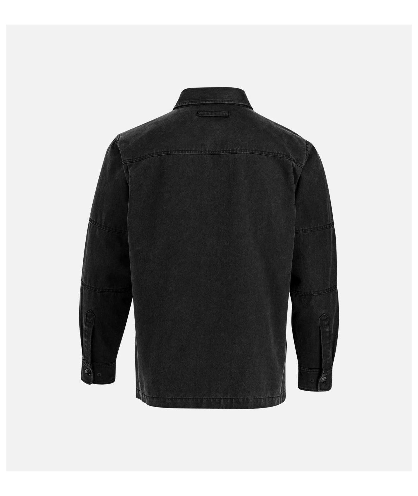 Мужская куртка Thorogood Sueded Shirt Jacket Snap Up, цвет: Чёрный — фото 2