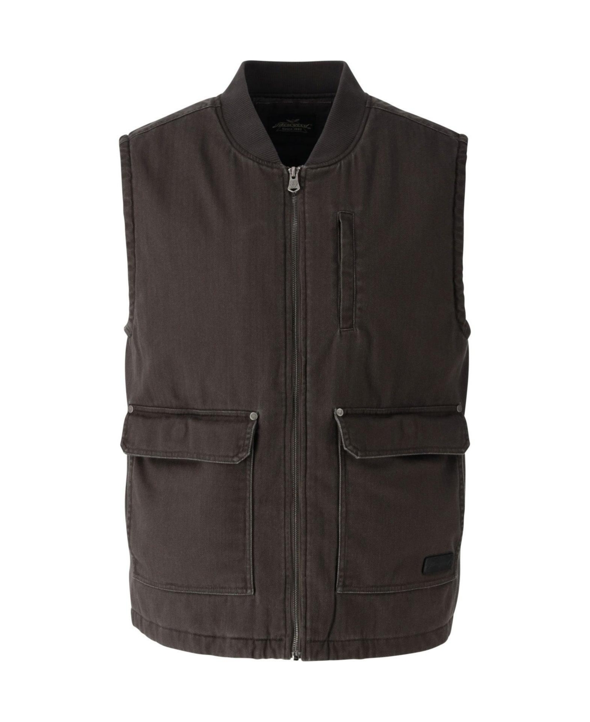 Men's Stone Wash Herringbone All Year Vest - Tarmac