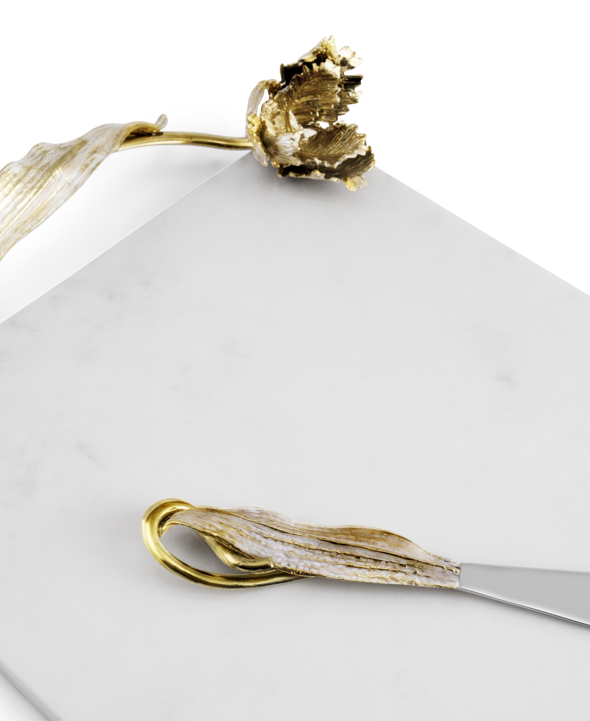 Michael Aram Tulip Cheese Board With Knife
