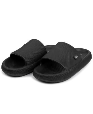 Men's Omar Slides Pillow Slippers Ultra Cushioned Cloud Slide Sandal