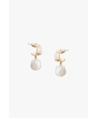 Freshwater Pearl Earrings - Gold