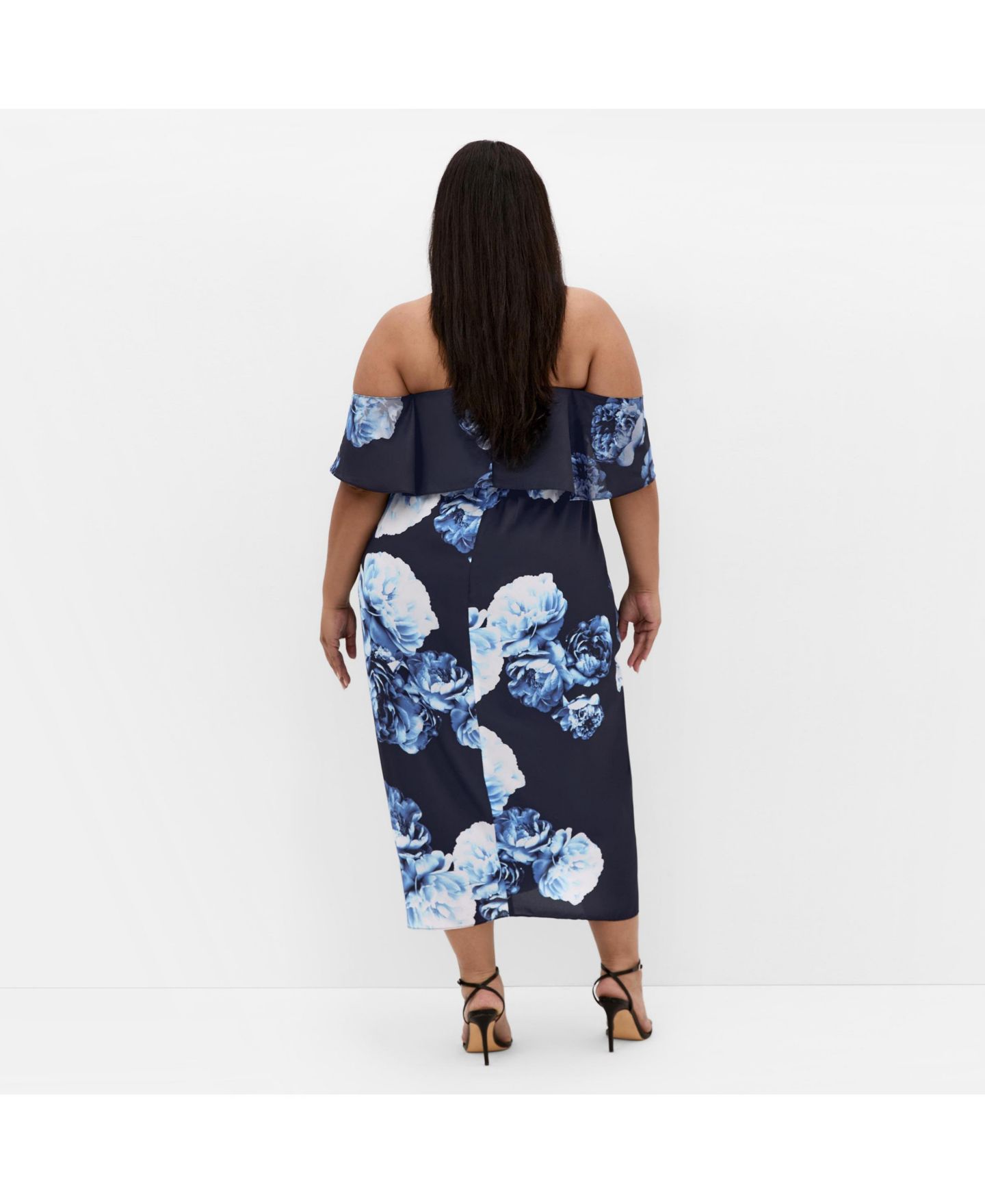 Женское платье CITY CHIC Gina Print, цвет: Синий розовый — фото 2