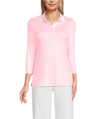 Women's 3/4 Sleeve Supima Cotton Polo Shirt