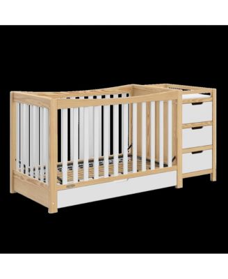 Remi All-in-One Convertible Crib with Drawer and Changer (Gray)