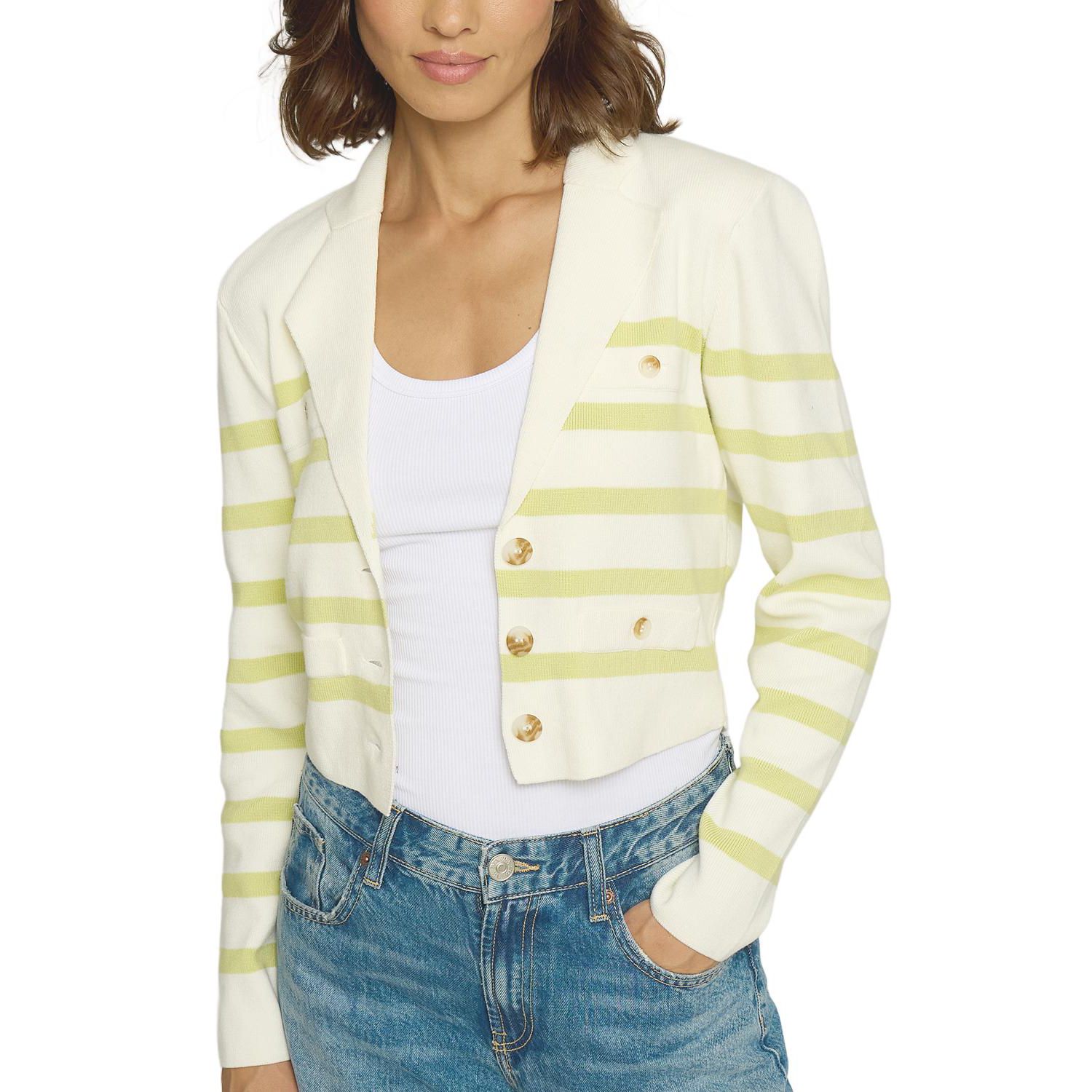 Women's Stripe Knit Blazer