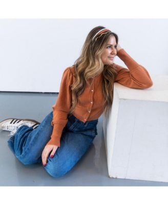 Headband Set - Orange + Pearl + Silver