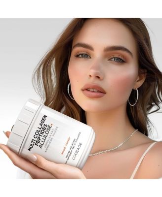 Multi Collagen Peptides Powder + Allulose - 5 Types - Grass-Fed Collagen - Rare Sugar Allulose Supplement - 0 Calories Sweetener & 0 Carbs - 18 Amino Acids - Unflavored - Non-GMO - 30 Servings